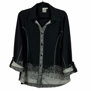 Parsley & Sage Black and Gray Jacket